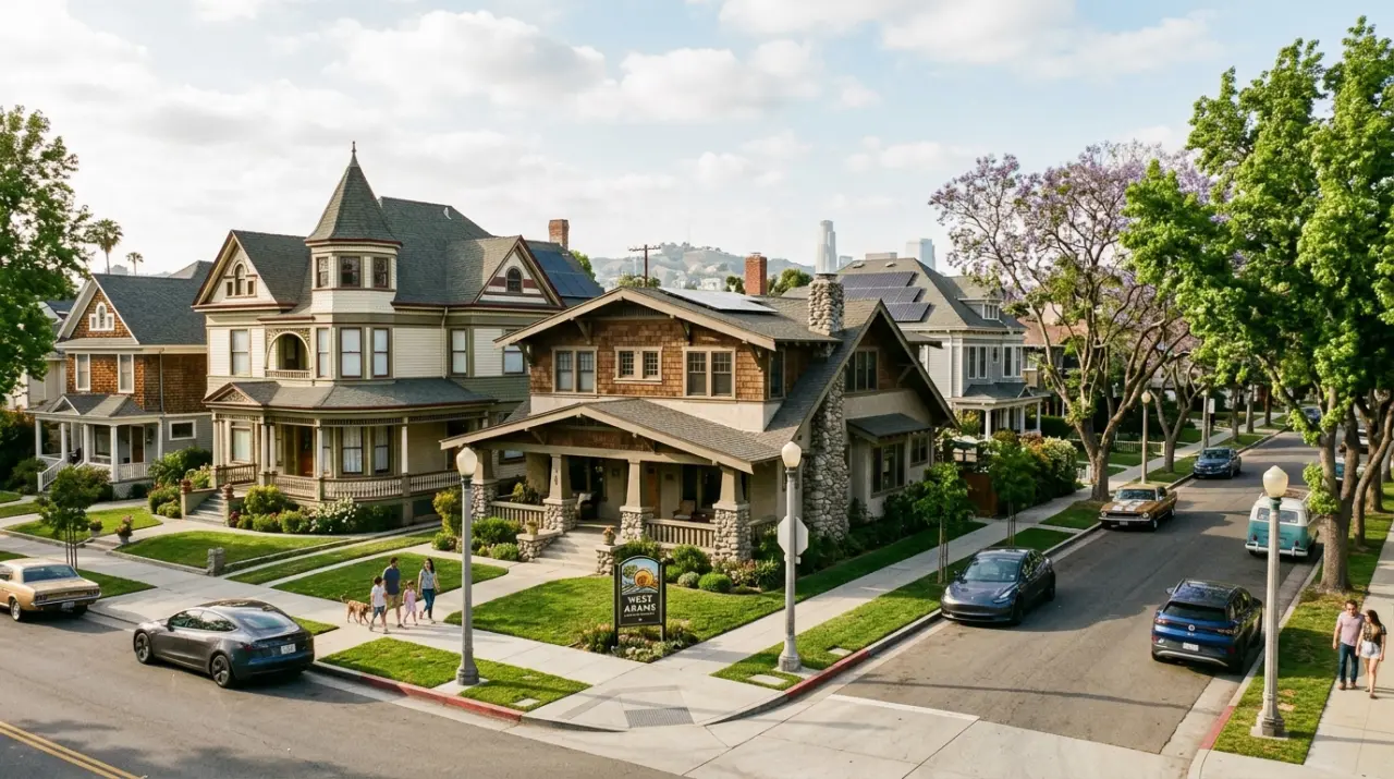 West Adams neighborhood - Airbnb cleaning service area